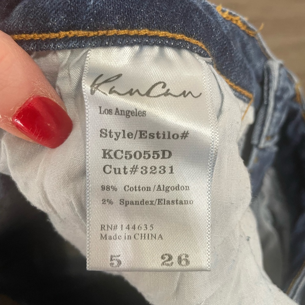 KanCan Distressed Skinny Jeans size 5/26 - Picture 3 of 4